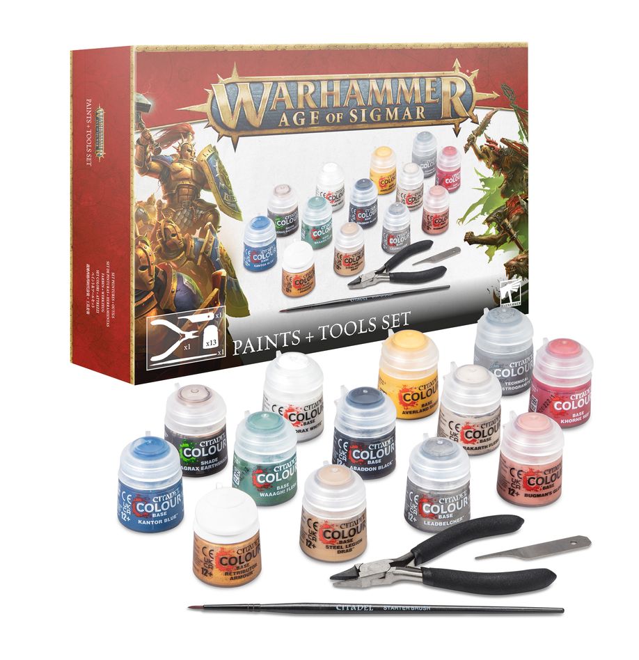 AGE OF SIGMAR: PAINTS + TOOLS SET