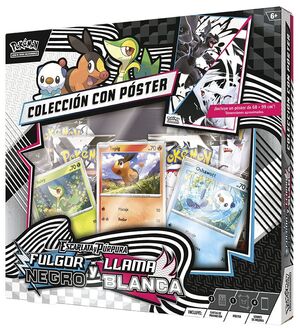 POKEMON TCG: FULGOR NEGRO/FULGOR BLANCA - COLLECIÓN CON PÓSTER - ESCARLATA Y PURPURA - ESPAÑOL
