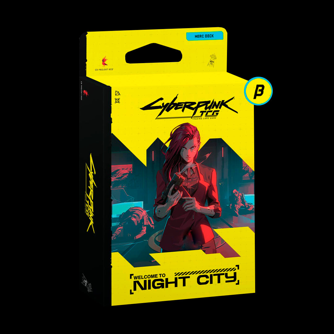 PREPEDIDO - CYBERPUNK TCG: STARTER DECK - WELCOME TO NIGHT CITY - THE HEIST - INGLES - (BETA)