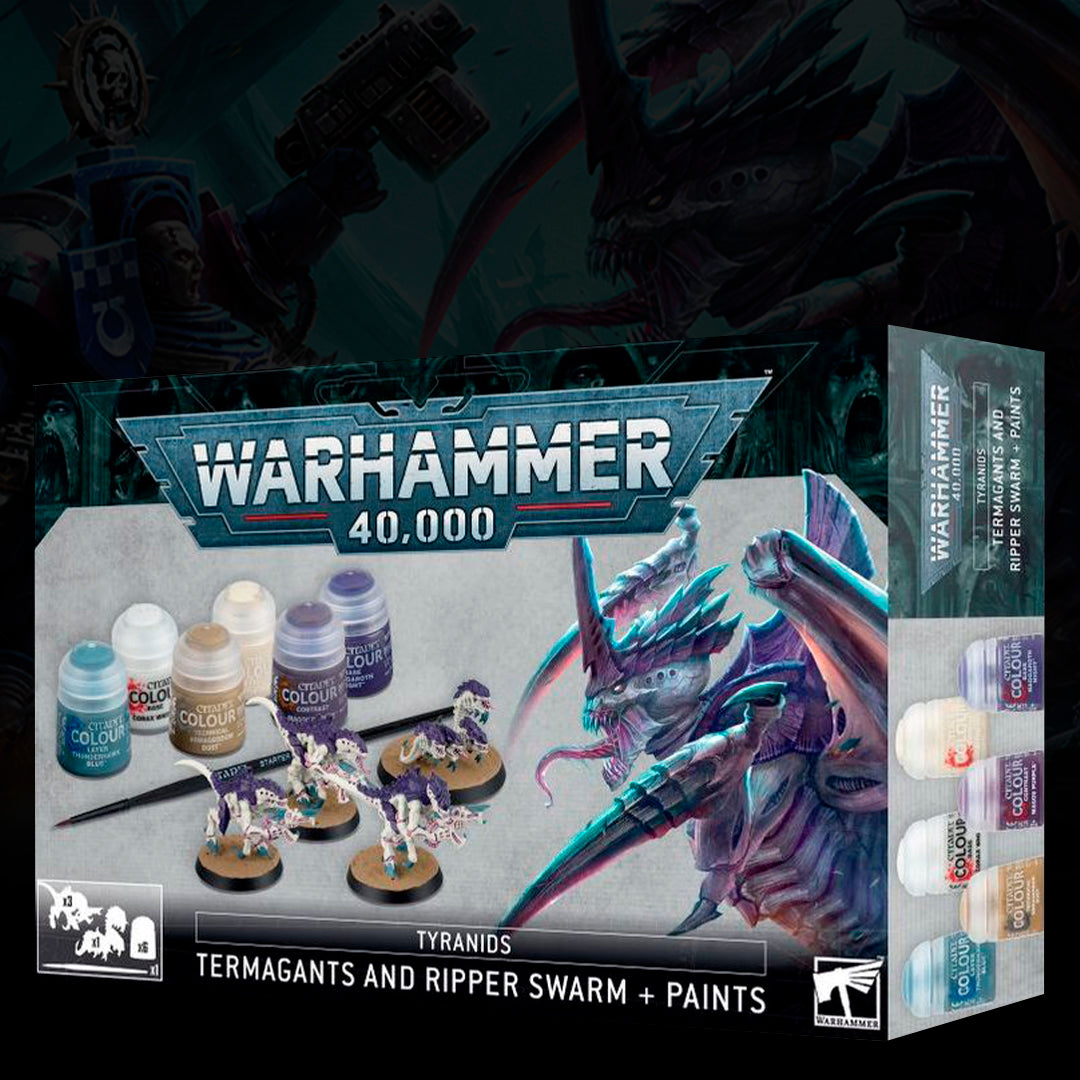 W40K: TYRANID TERMAGAN + RIPPER SWARM - PAINT SET