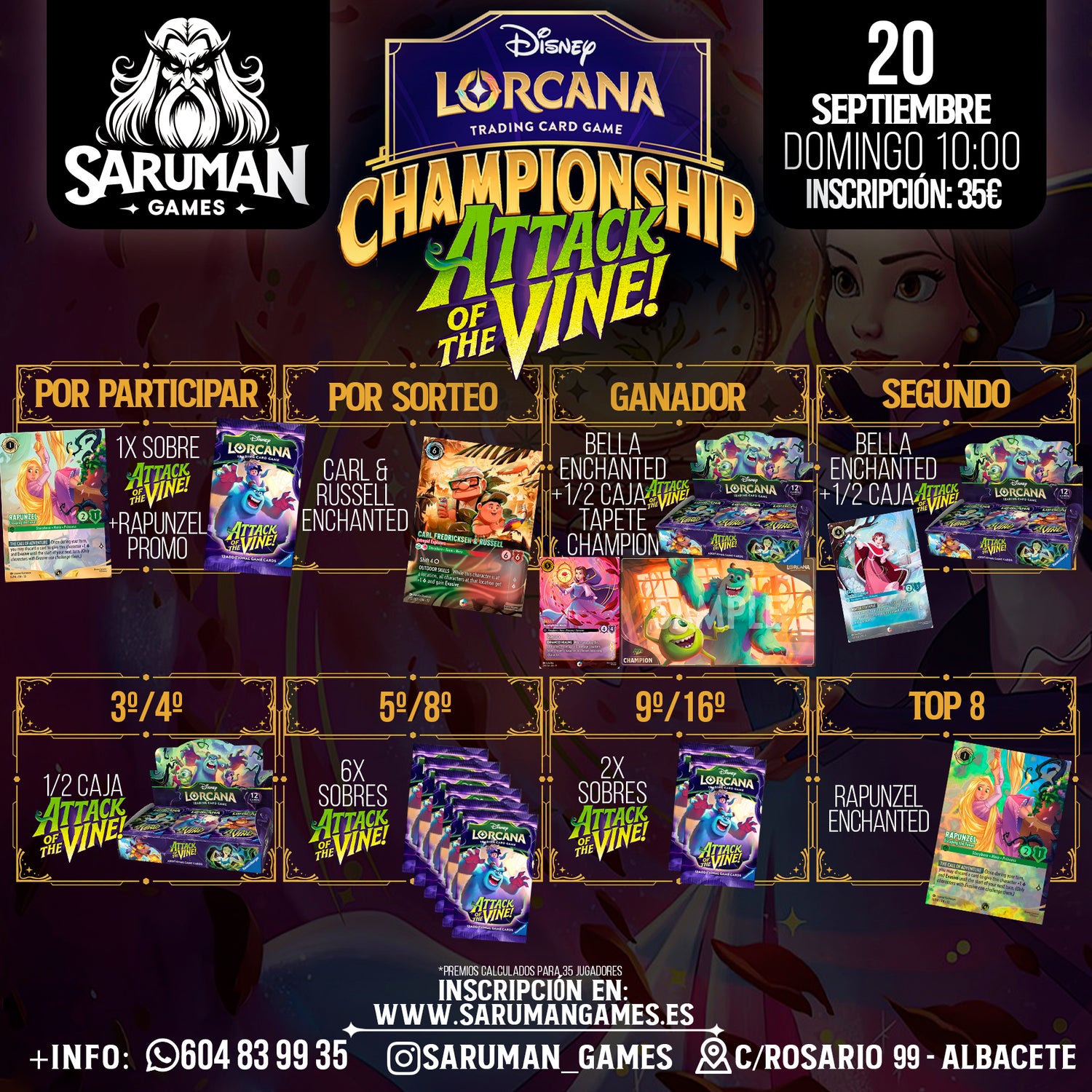 DISNEY LORCANA CHAMPIONSHIP – ATTACK OF THE VINE!