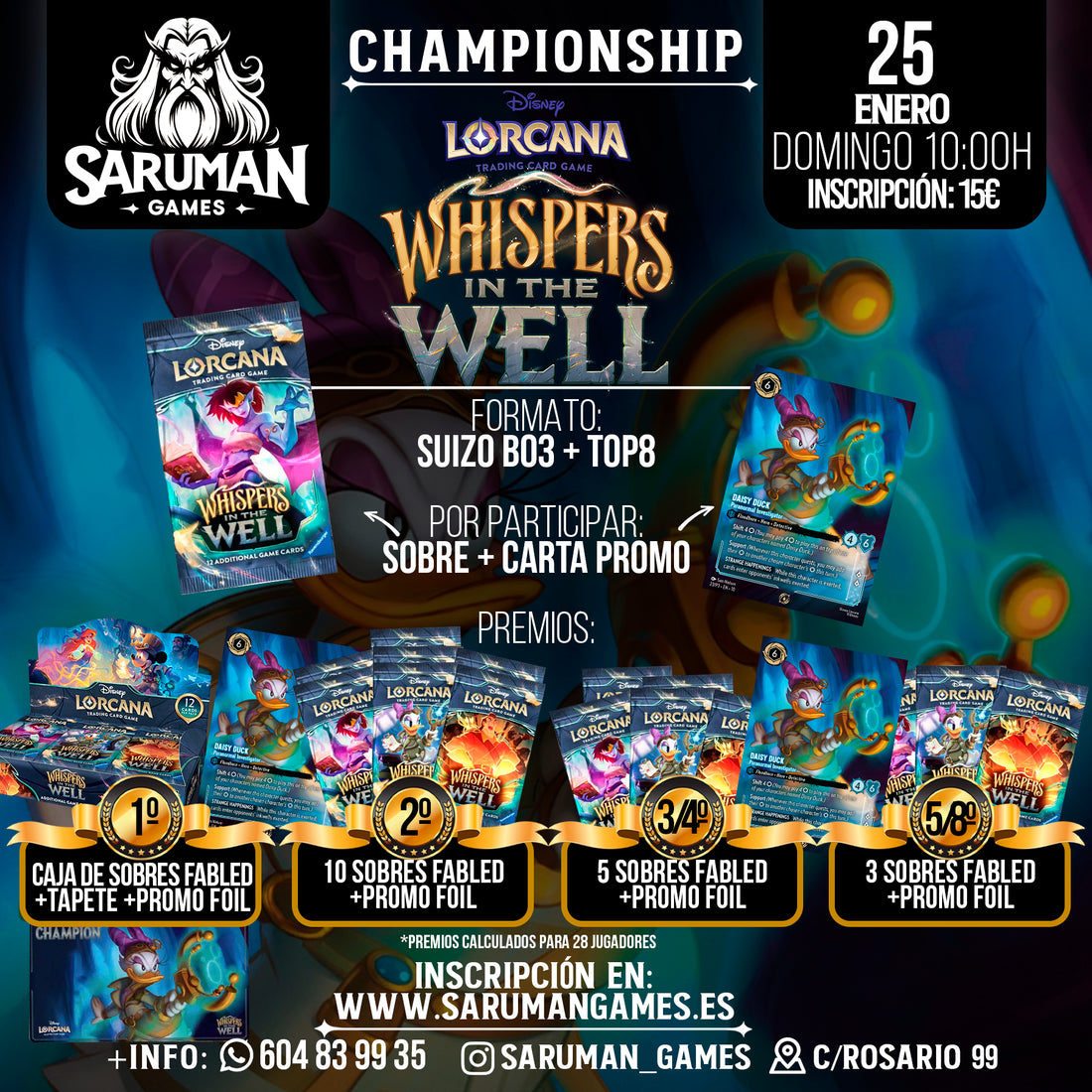 CHAMPIONSHIP DISNEY LORCANA WHISPERS IN THE WELL