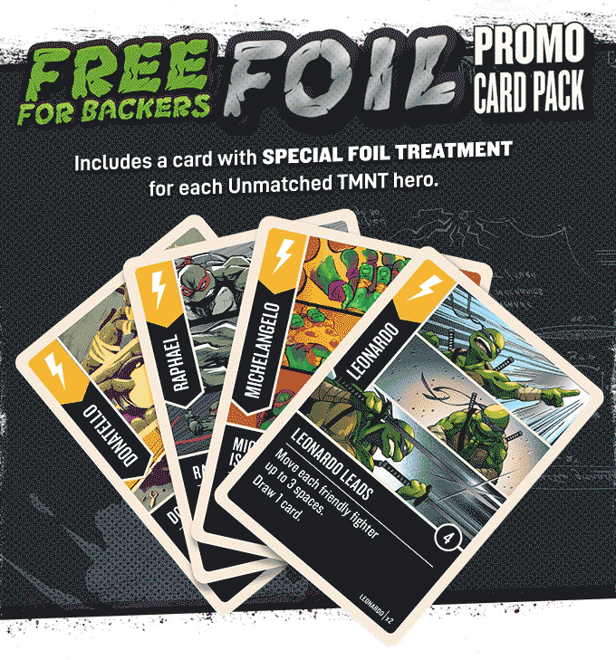 UNMATCHED: TMNT + EXTRA TOPING + SHREDER &amp; KRANG "HERO" DECK + FOIL PROMO PACK - (INGLÉS)