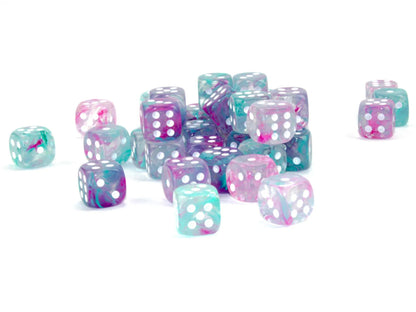 CHESSEX - 36 DICE SET: 12mm 1D6 - Luminary - Nebula - Wisteria/white