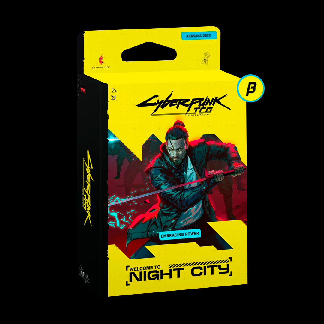 PREPEDIDO - CYBERPUNK TCG: STARTER DECK - WELCOME TO NIGHT CITY - EMBRACING POWER - INGLES - (BETA)
