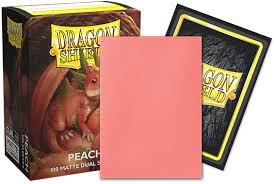DRAGON SHIELD - 100 SLEEVES  PEACH - DUAL