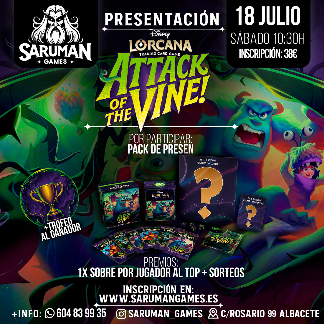PRESENTACIÓN DISNEY LORCANA: ATTACK OF THE VINE!
