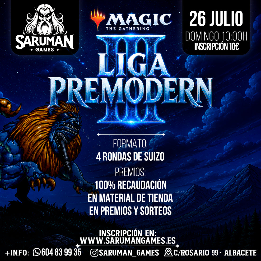 PRIMERA LIGA PREMODERN – MAGIC THE GATHERING