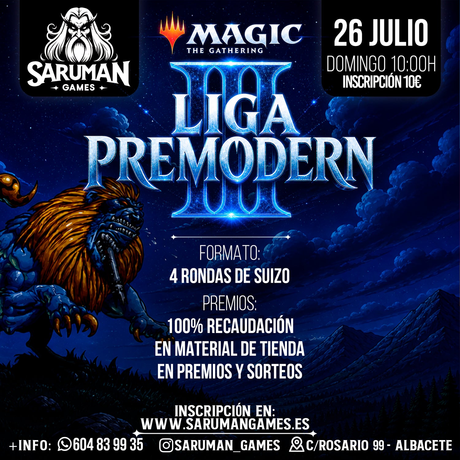 PRIMERA LIGA PREMODERN – MAGIC THE GATHERING