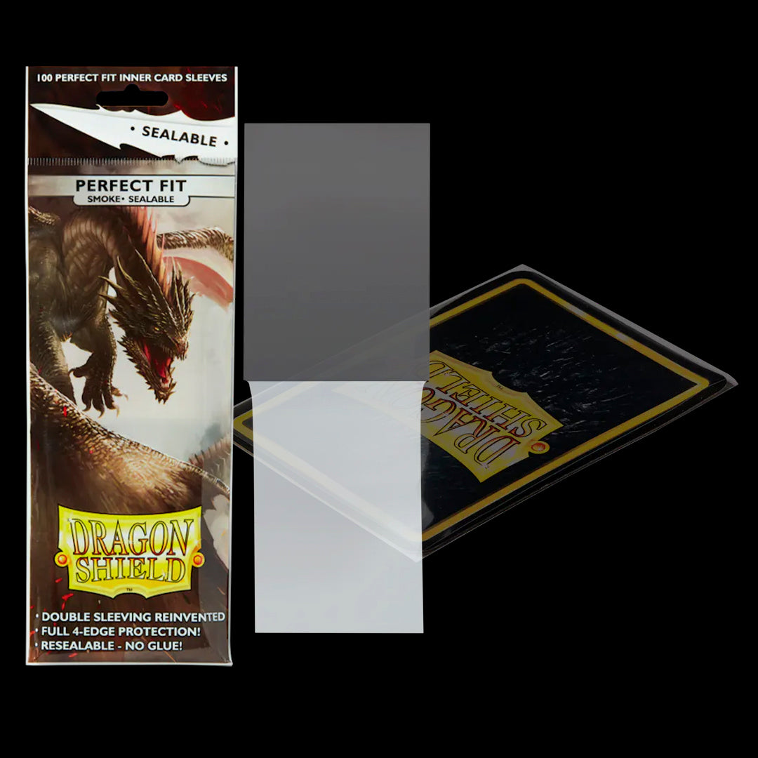 DRAGON SHIELD - PERFECT FIT SEALABLE -   SMOKE