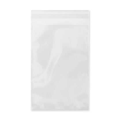 Funda transparente Vault X Universal Fit Slab Sleeves vacía, vista frontal con solapa de cierre.