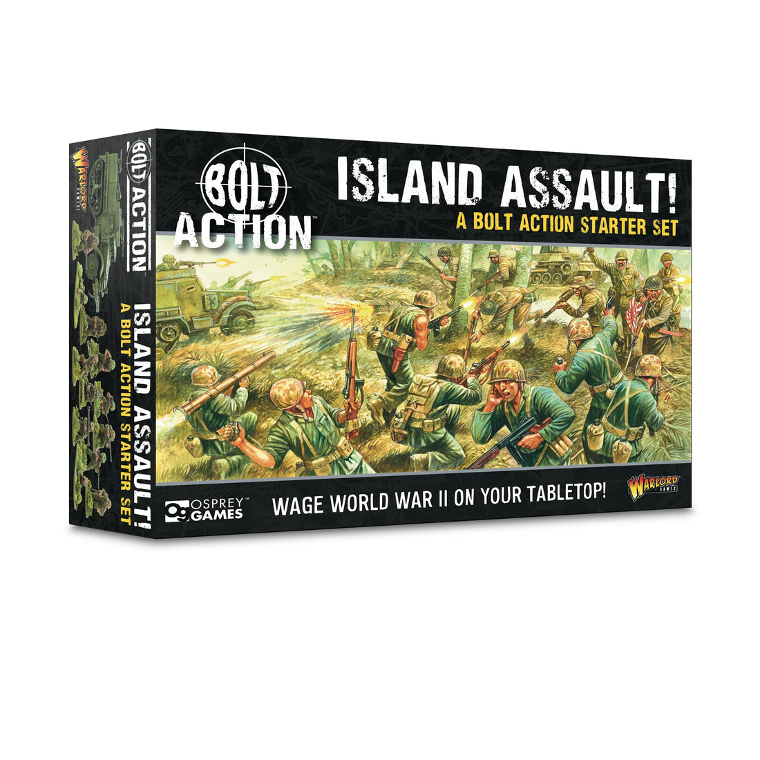 BOLT ACTION: ISLAND ASAULT! - 3º EDICIÓN - US ARMIES VS JAPANESE ARMIES - STARTER SET - (INGLÉS)