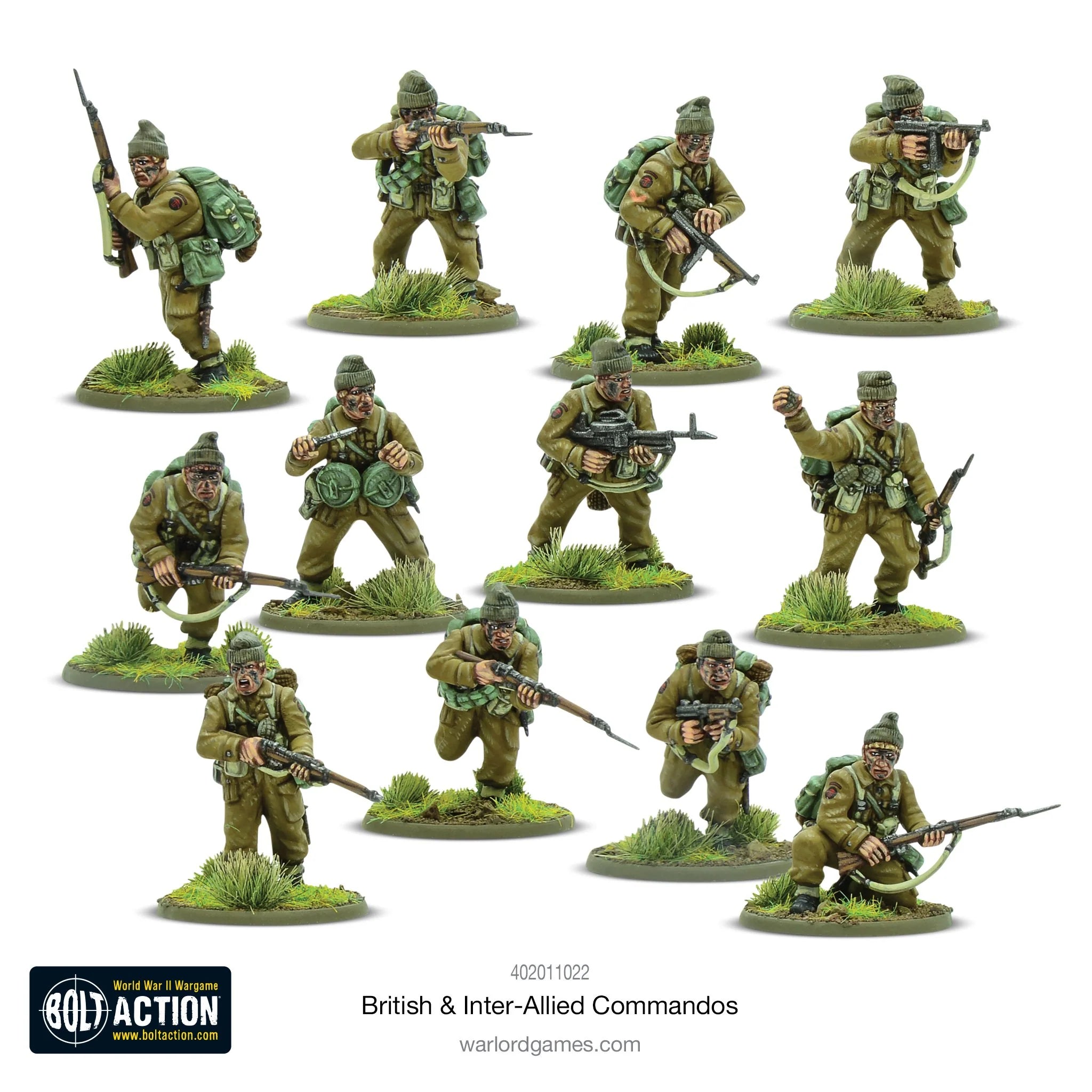 BOLT ACTION: BRITISH &amp; INTER-ALLIED COMMANDOS - INFANTRY PLATOON