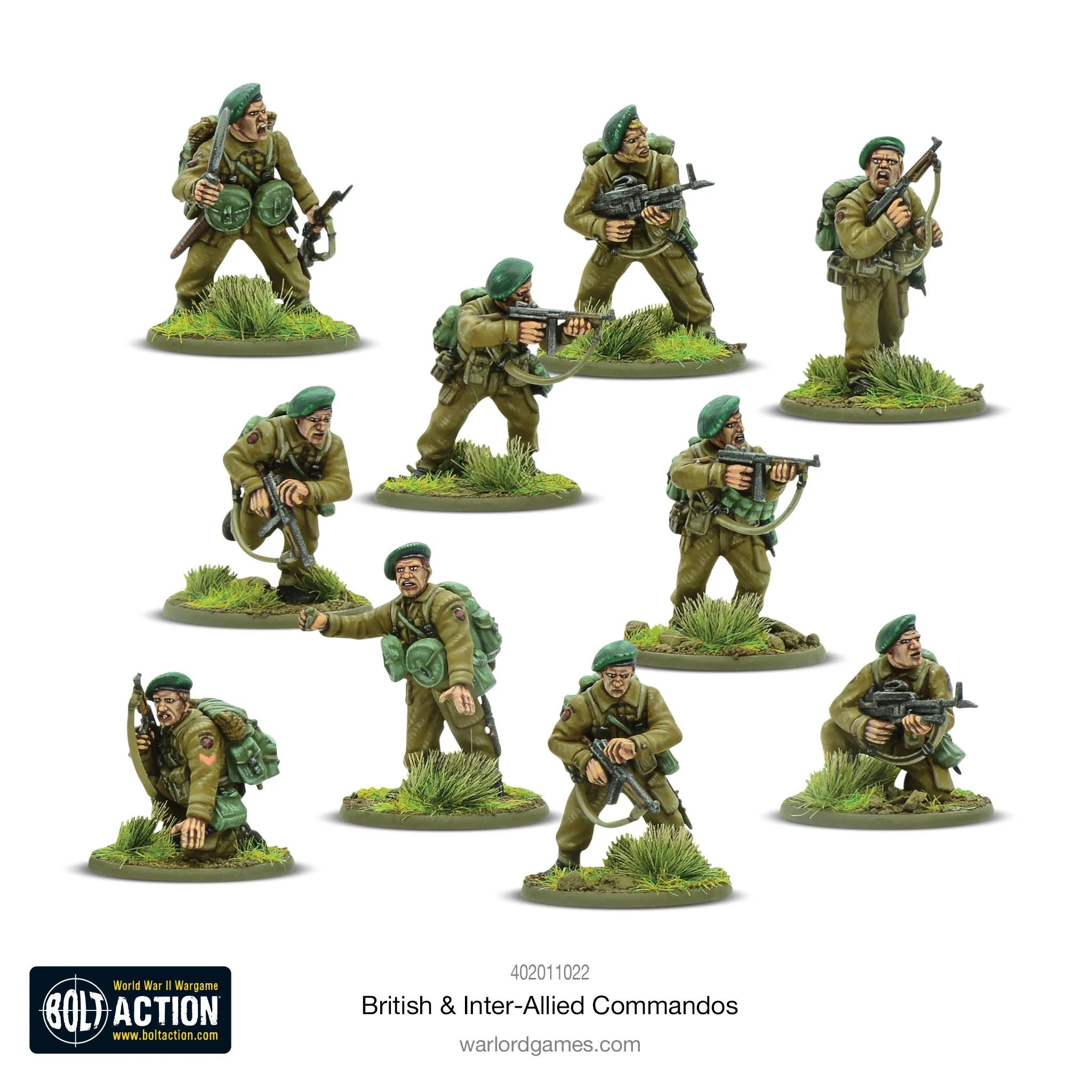 BOLT ACTION: BRITISH &amp; INTER-ALLIED COMMANDOS - INFANTRY PLATOON