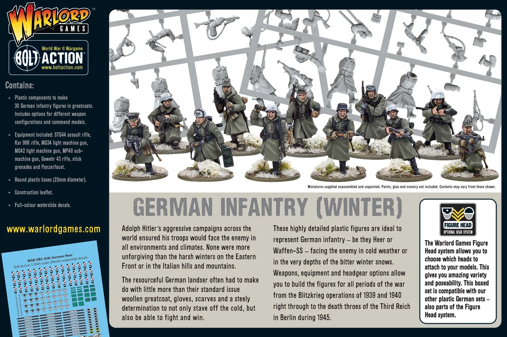 BOLT ACTION: GERMAN ARMIES - INFATERY - (WINTER)