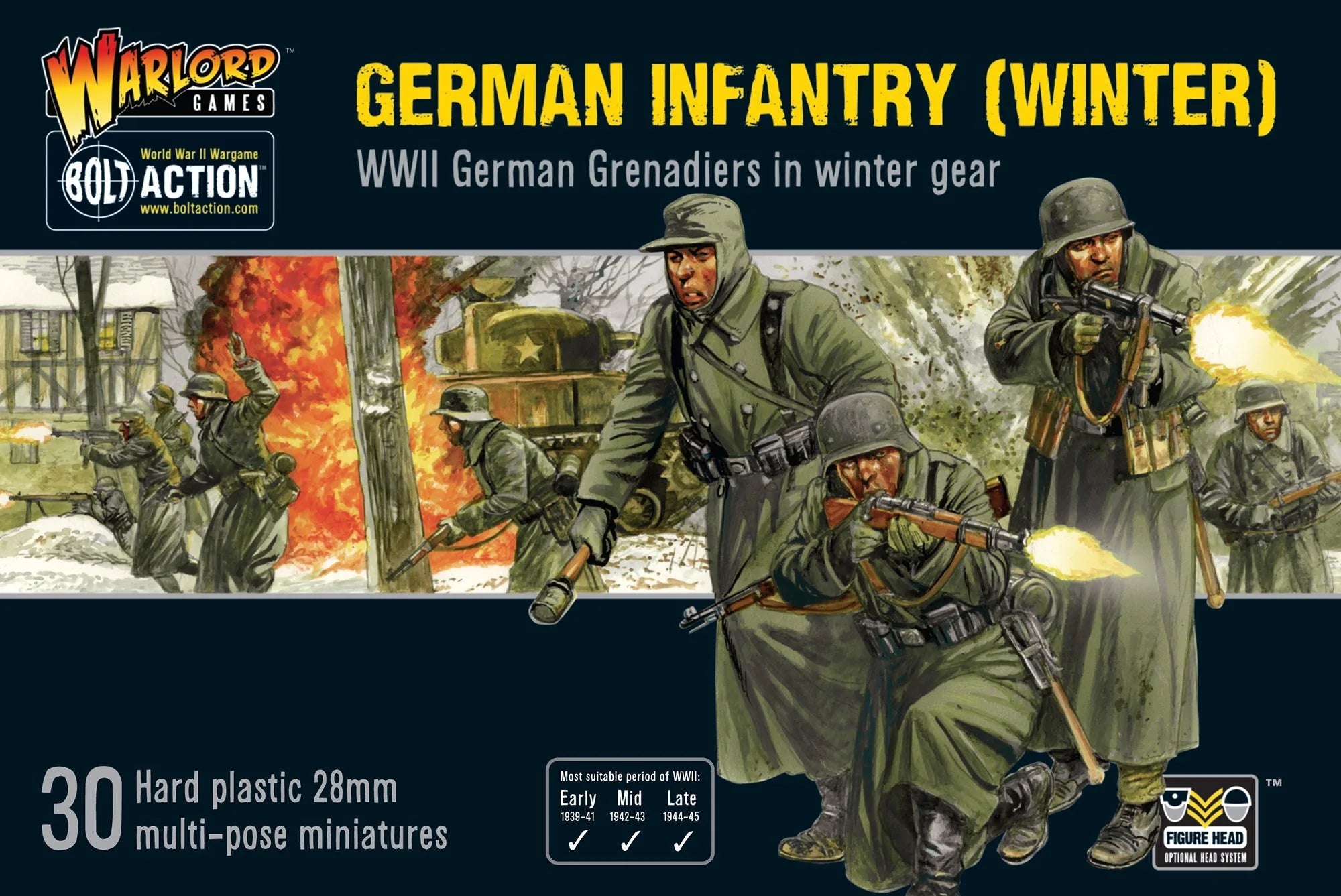 BOLT ACTION: GERMAN ARMIES - INFATERY - (WINTER)