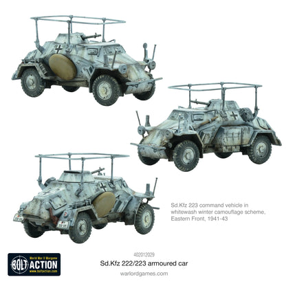 BOLT ACTION: GERMAN ARMIES - SD.KFZ 222/223 ARMOURED CAR + (ORDER DICE)
