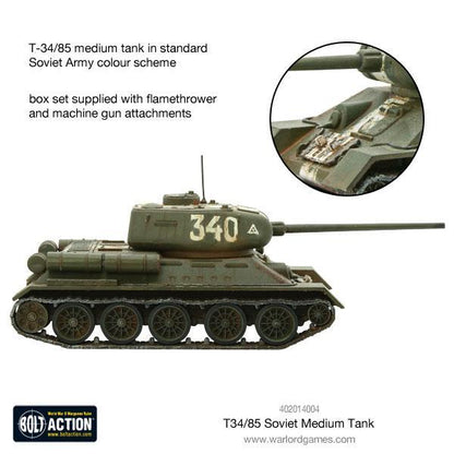 BOLT ACTION: SOVIET ARMIES - T34/85 MEDIUM TANK