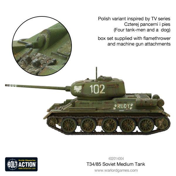 BOLT ACTION: SOVIET ARMIES - T34/85 MEDIUM TANK