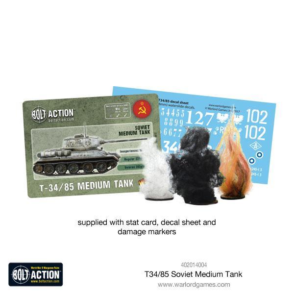 BOLT ACTION: SOVIET ARMIES - T34/85 MEDIUM TANK