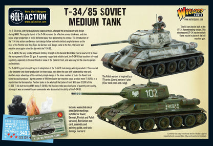 BOLT ACTION: SOVIET ARMIES - T34/85 MEDIUM TANK