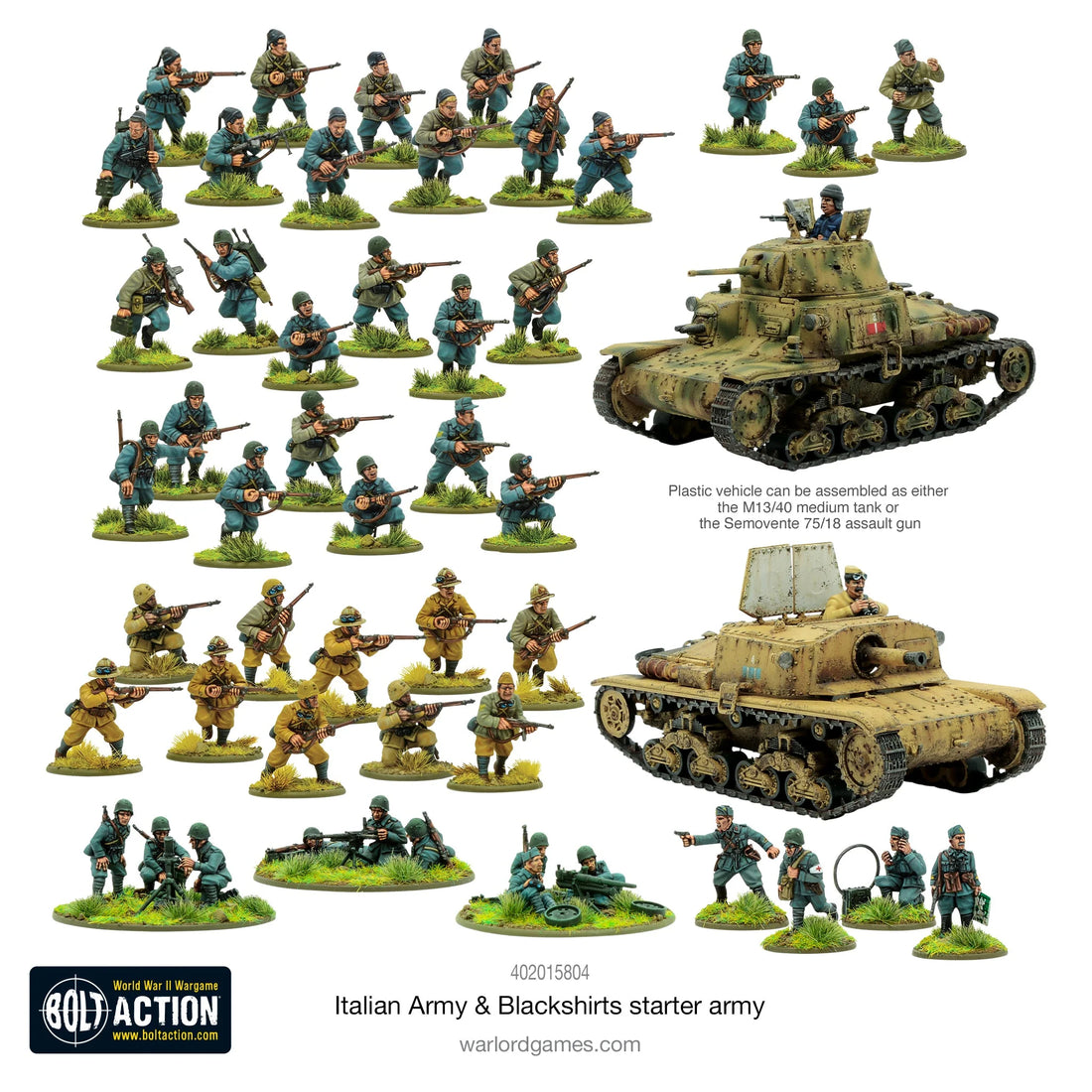 BOLT ACTION: ITALY ARMIES - BLACKSHITS - STARTER ARMY