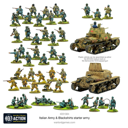 BOLT ACTION: ITALY ARMIES - BLACKSHITS - STARTER ARMY
