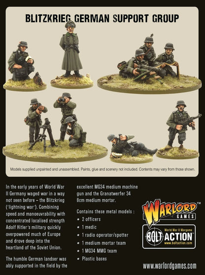 BOLT ACTION: GERMAN ARMIES - BLITZKRIEG SUPPORT GROUP