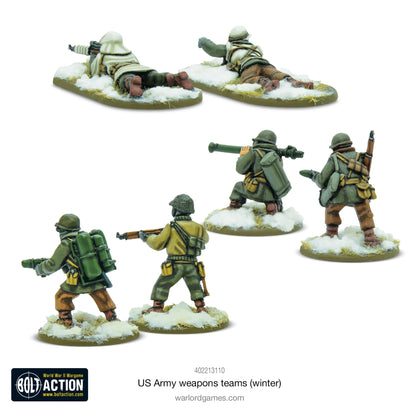 BOLT ACTION: US ARMIES - WEAPONS TEAMS - (WINTER) + (ORDER DICE)