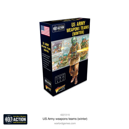 BOLT ACTION: US ARMIES - WEAPONS TEAMS - (WINTER) + (ORDER DICE)