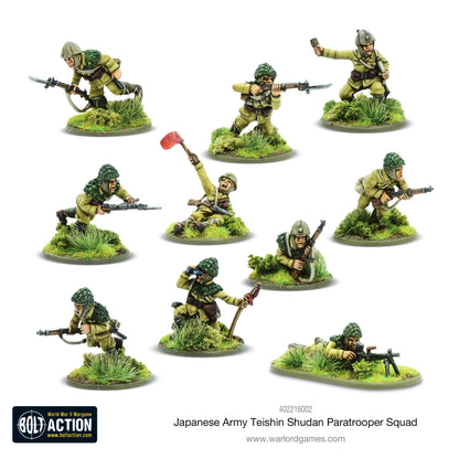 BOLT ACTION: JAPANESE ARMY -TEISHIN SHUDAN - PARATROOPERS SQUAD