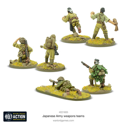 BOLT ACTION: JAPANESE ARMIES - WEAPONS TEAMS + (CUATRO ORDER DICE)