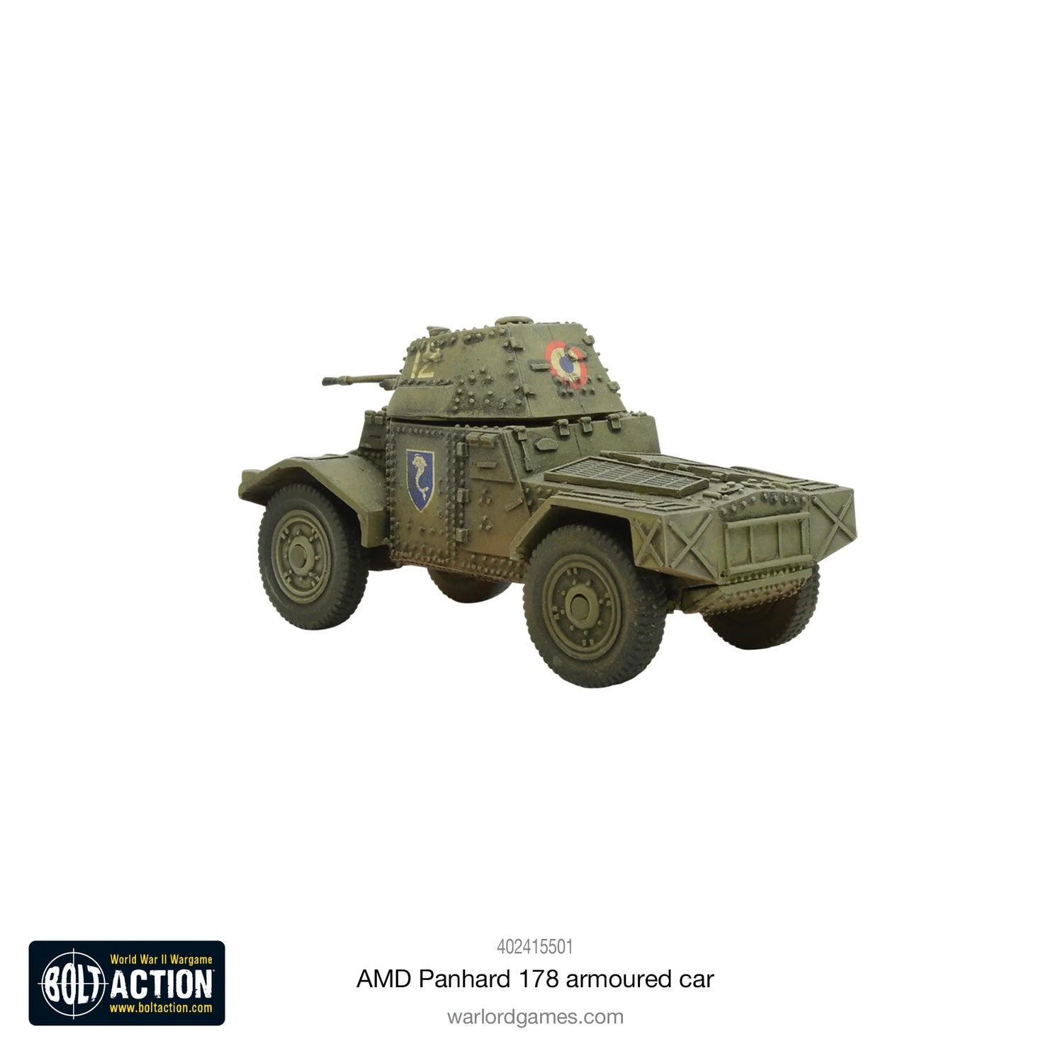 BOLT ACTION: FRENCH ARMIES - AMD PANHARD 178 / ARMOURED CAR + (ORDER DICE)