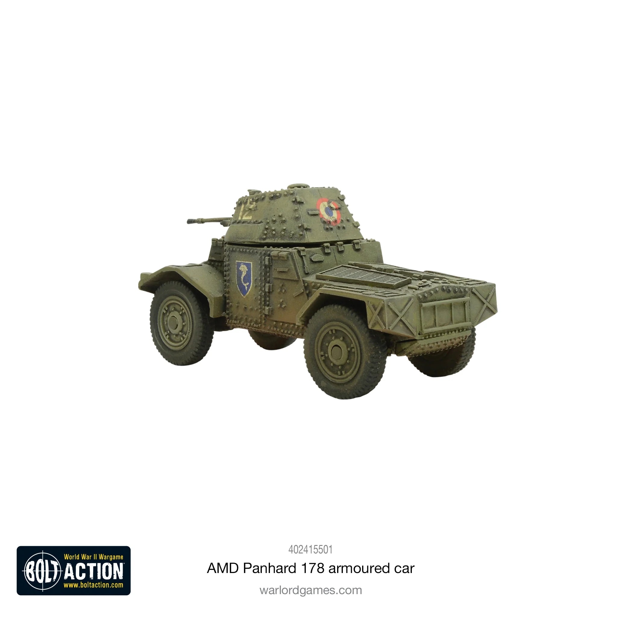 BOLT ACTION: FRENCH ARMIES - AMD PANHARD 178 / ARMOURED CAR + (ORDER DICE)