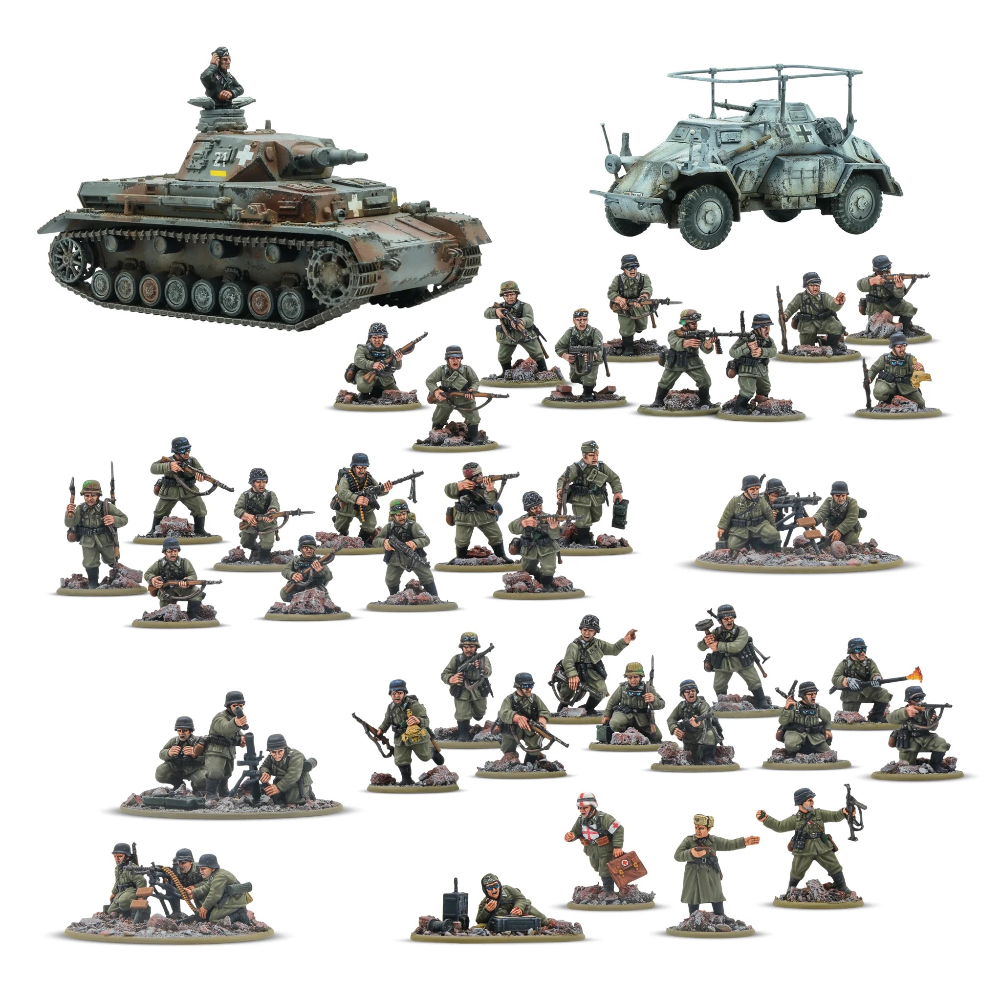 BOLT ACTION: GERMAN ARMY - RATTENKRIEG - STARTER SET VETERAN INFATRY