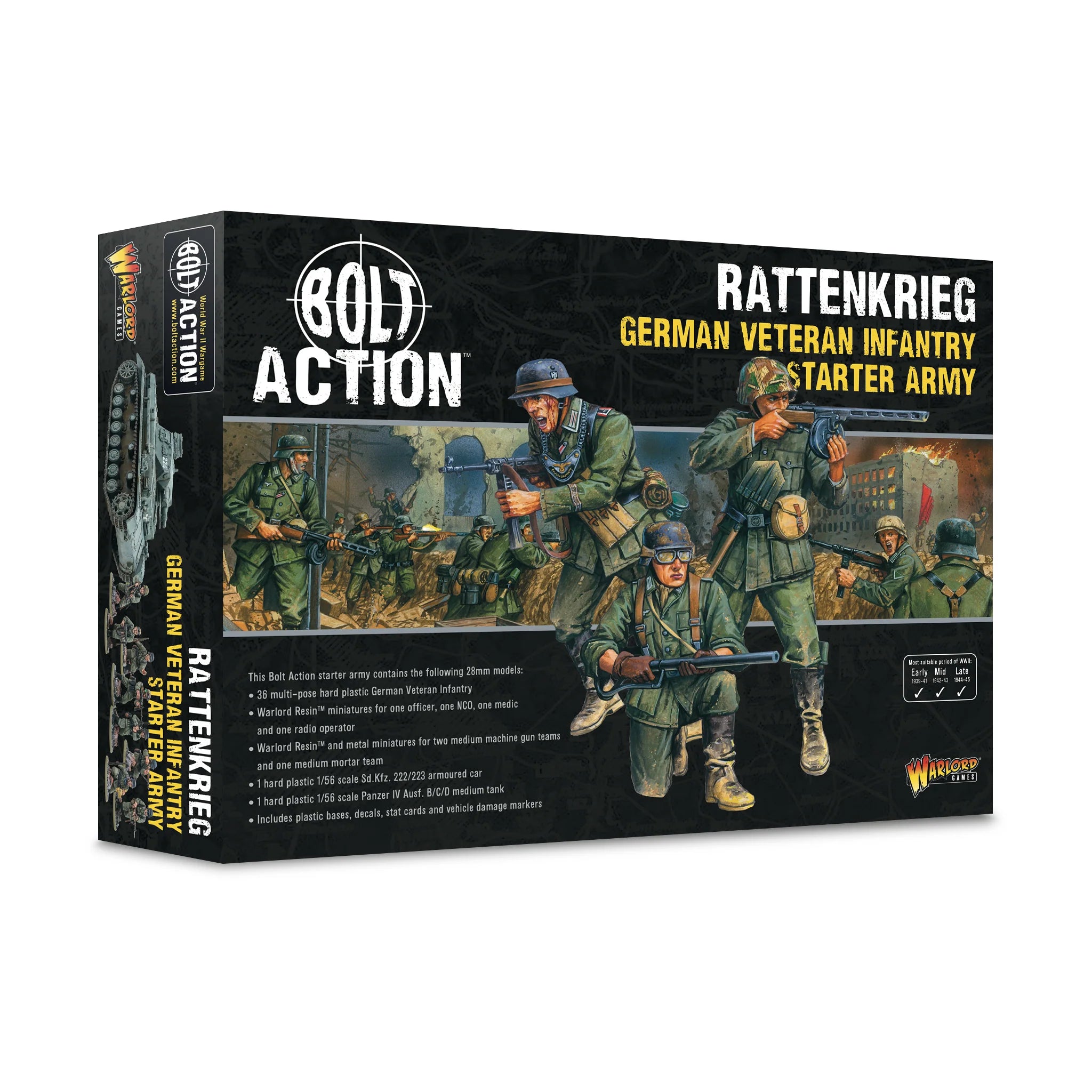 BOLT ACTION: GERMAN ARMY - RATTENKRIEG - STARTER SET VETERAN INFATRY