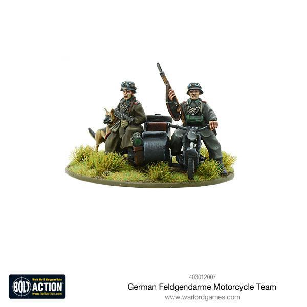 BOLT ACTION: GERMAN ARMIES - FELDGENDARME MOTORYCLE TEAM
