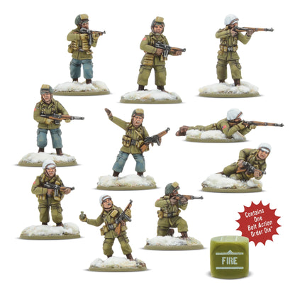 BOLT ACTION: US ARMIES - AIRBONE PATHFINDER SQUAD - (WINTER) + (ORDER DICE)