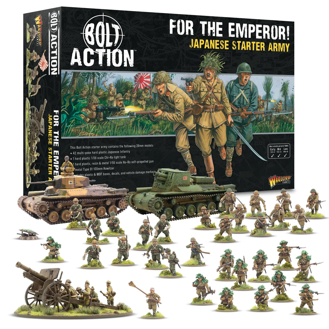 BOLT ACTION: JAPANESE ARMIES - FOR THE EMPEROR! - STARTER ARMY