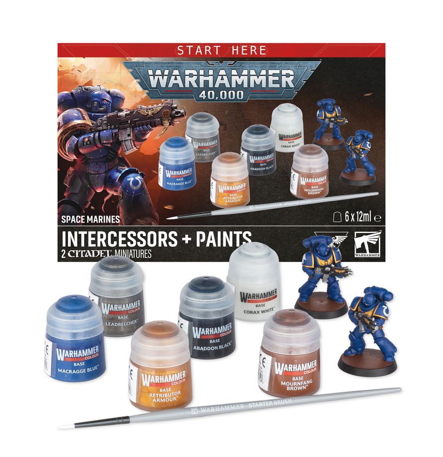 WH40K: START HERE - Marines Espaciales: Intercesores y pinturas