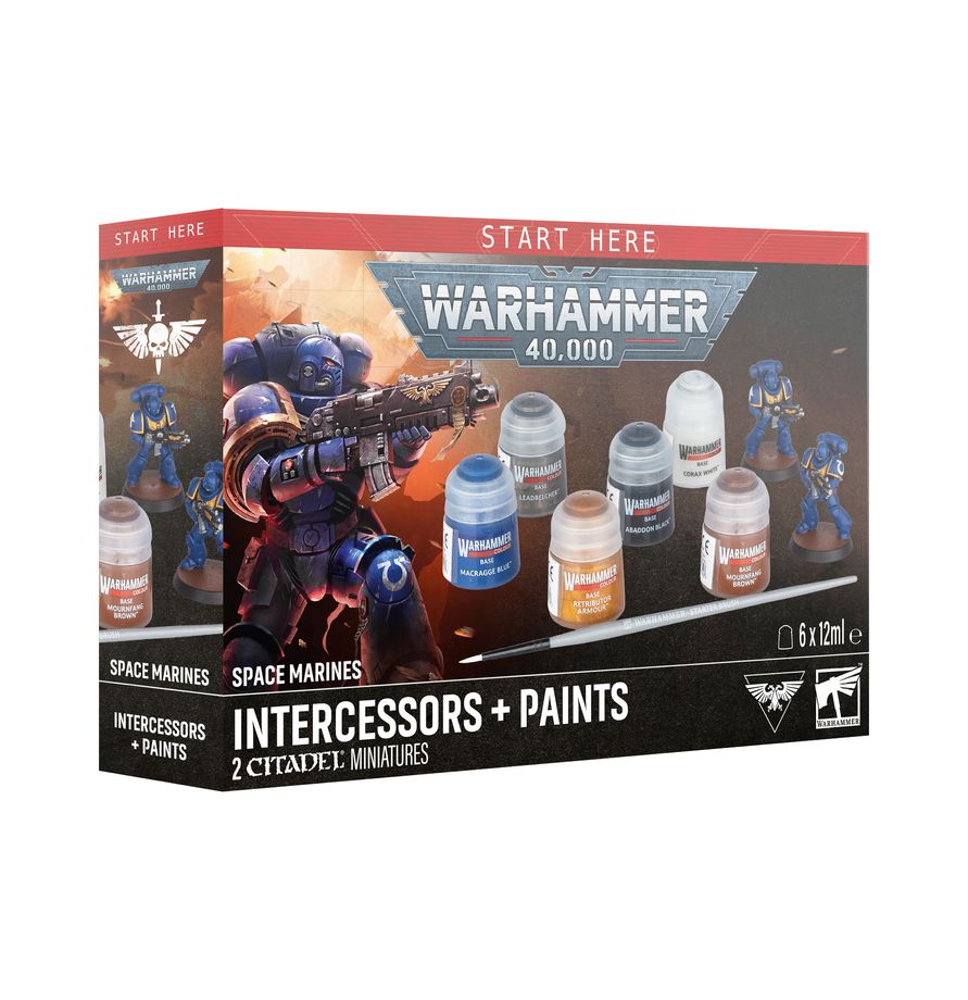 WH40K: START HERE - Marines Espaciales: Intercesores y pinturas