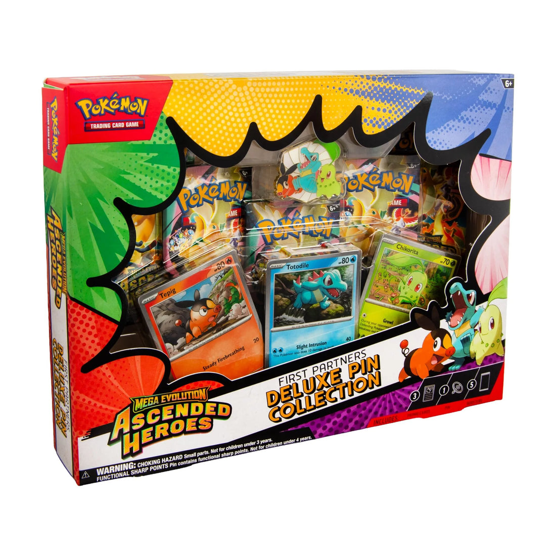 POKEMON TCG: Ascended Heroes: First Partners Deluxe Pin Collection INGLÉS MAX 1 por cliente