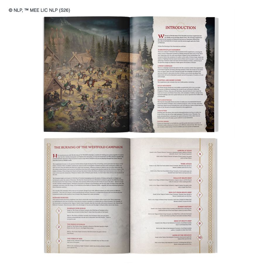 MIDDLE EARTH: Strategy Battle Game - The Burning of the Westfold - (Inglés)