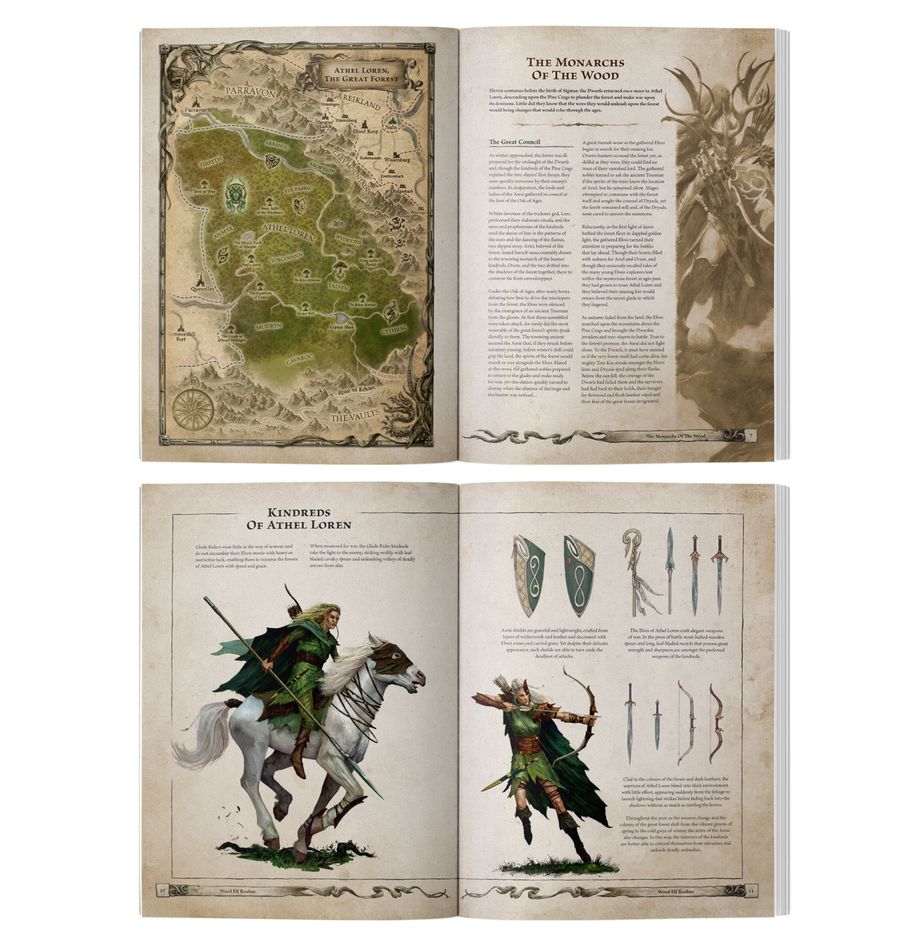 PREPEDIDO OLD WORLD: WOOD ELF REALMS - ARCANE JOURNAL (INGLÉS)