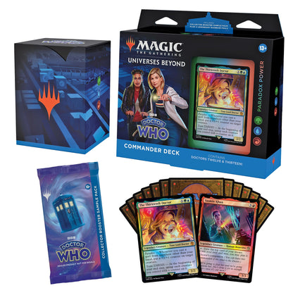 MAGIC THE GATHERING UNIVERSE BEYOND: - DOCTOR WHO - PARADOX POWER COMMANDER DECK - (INGLÉS)