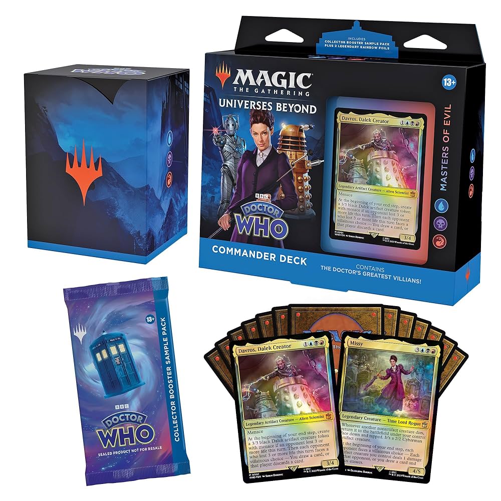 MAGIC THE GATHERING UNIVERSE BEYOND: - DOCTOR WHO - MASTERS OF EVIL COMMANDER DECK - (INGLÉS)