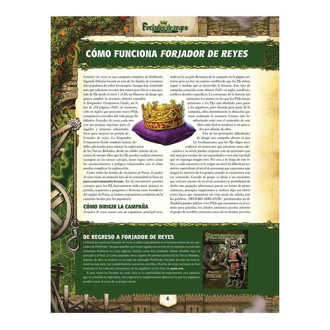 PATHFINDER 2ºEd : FORJADOR DE REYES - TOMO 1