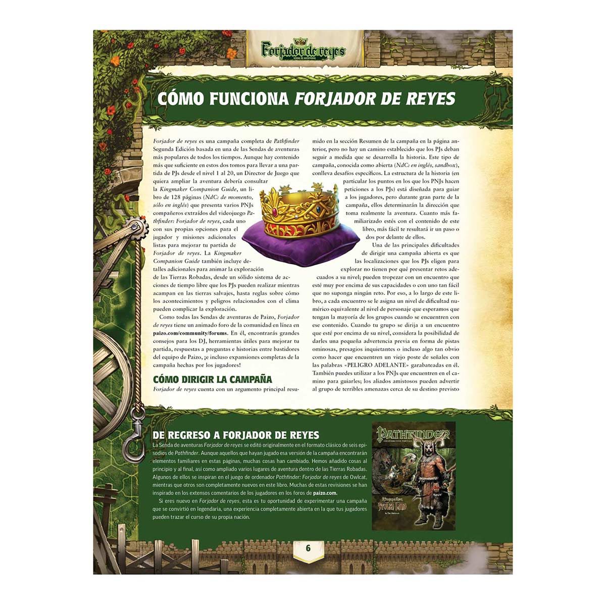PATHFINDER 2ºEd : FORJADOR DE REYES - TOMO 1