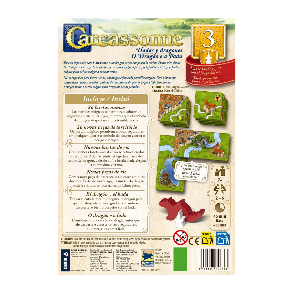 CARCASSONNE: HADAS Y DRAGONES - Exp.3