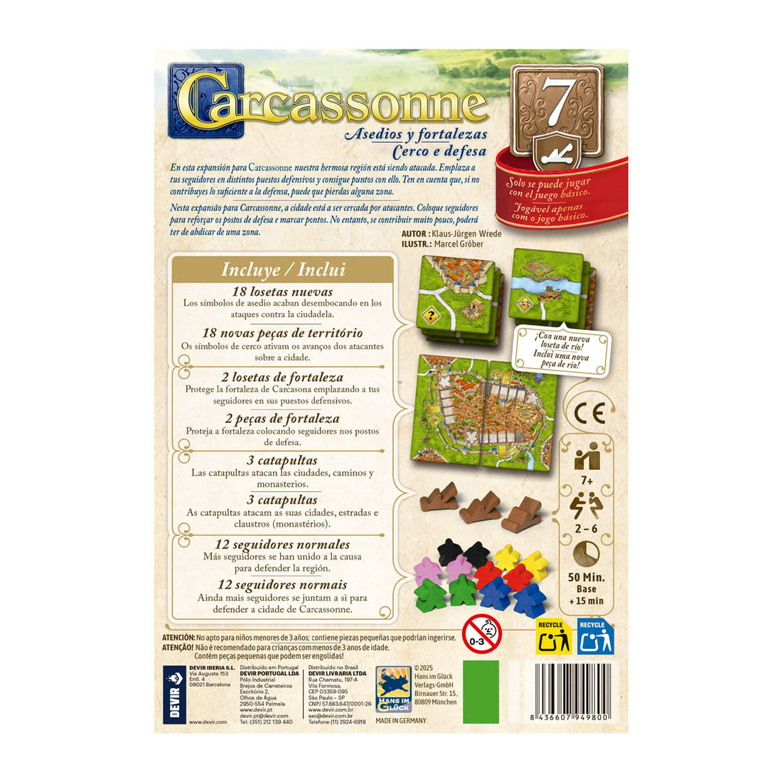 CARCASSONNE: ASEDIOS Y FORTALEZAS - Exp.7